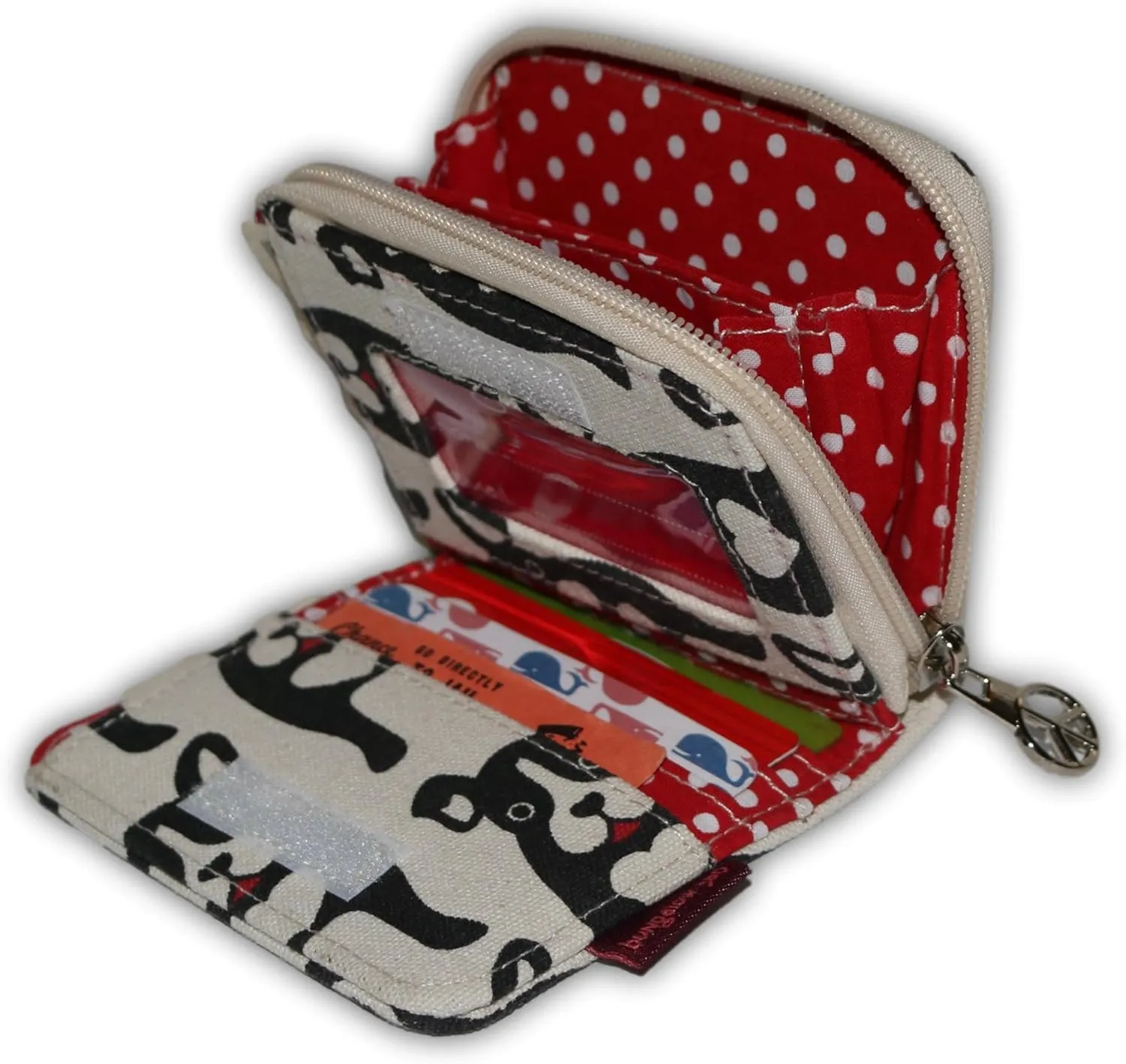 bungalow 360 Billfold Vegan Wallet (Black Dog)