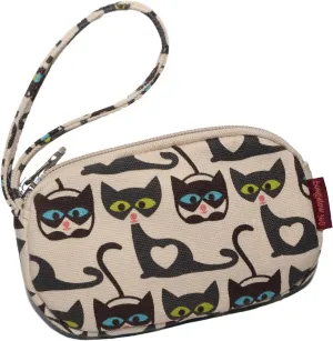 Bungalow 360 Canvas Clutch Coin Purse (Cat)