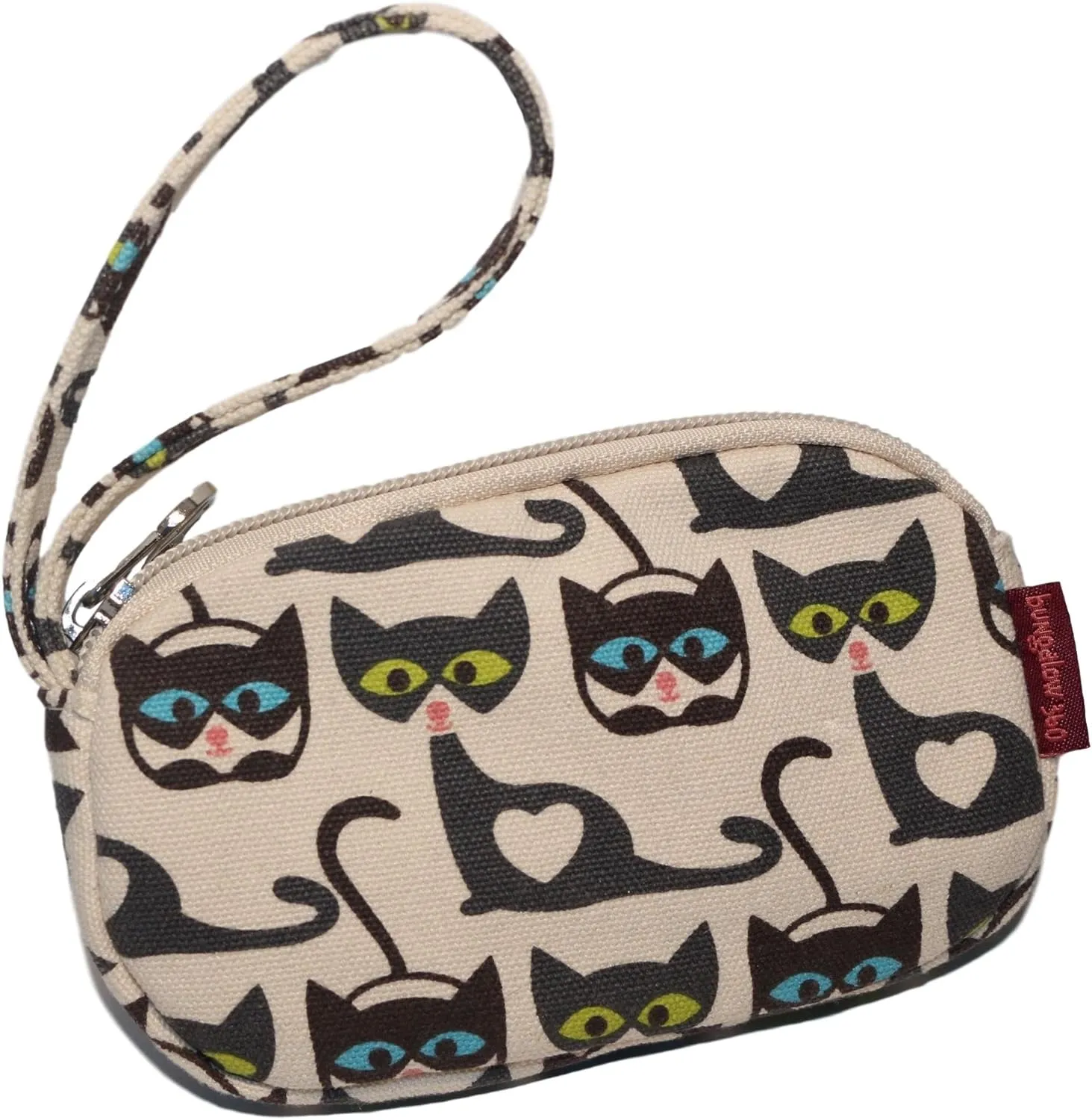 Bungalow 360 Canvas Clutch Coin Purse (Cat)
