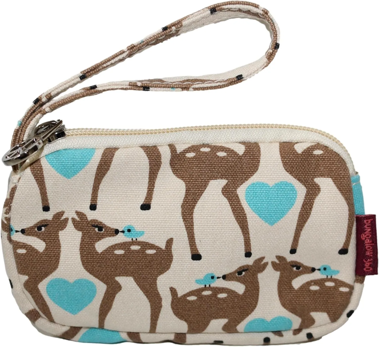 Bungalow 360 Canvas Clutch Coin Purse (Deer)