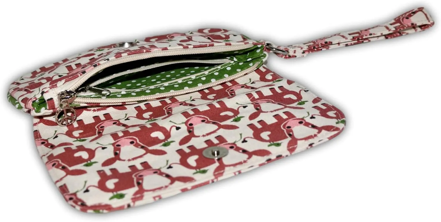 bungalow 360 Vegan Natural Canvas Wristlet