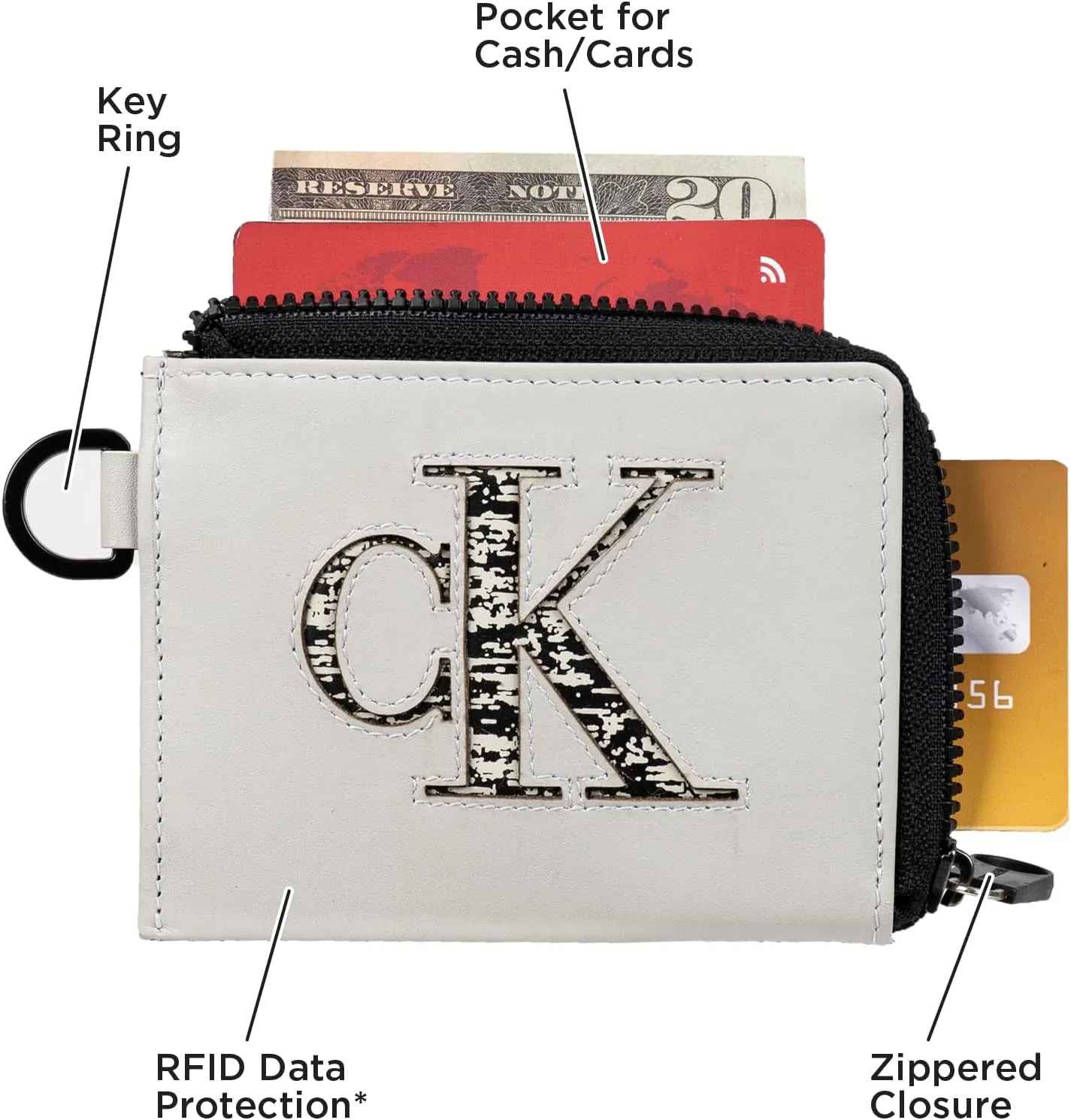 Calvin Klein Men's RFID Leather Slim Minimalist Card Case Wallet Sets