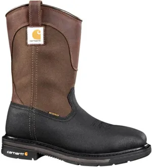 Carhartt Men's 11" Wellington Square Safety Toe Leather Work Boot CMP1258 Mid Calf