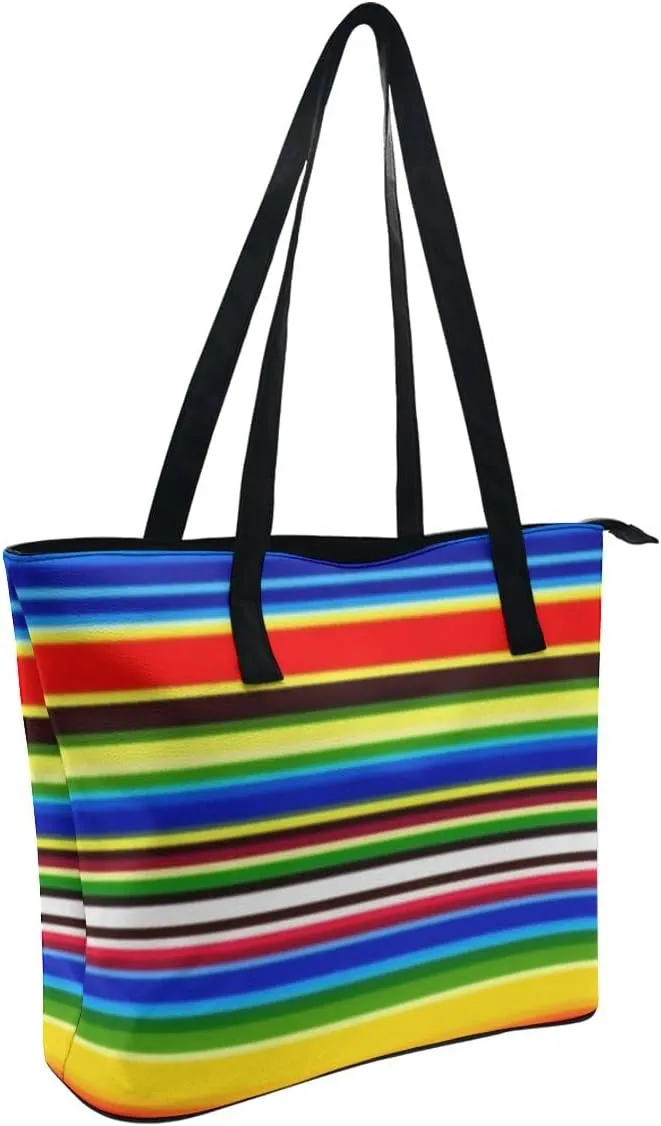 Casual Unsiex Tote Bag, Men and Women Lightweight Handbag with Compartment for Business, Travel