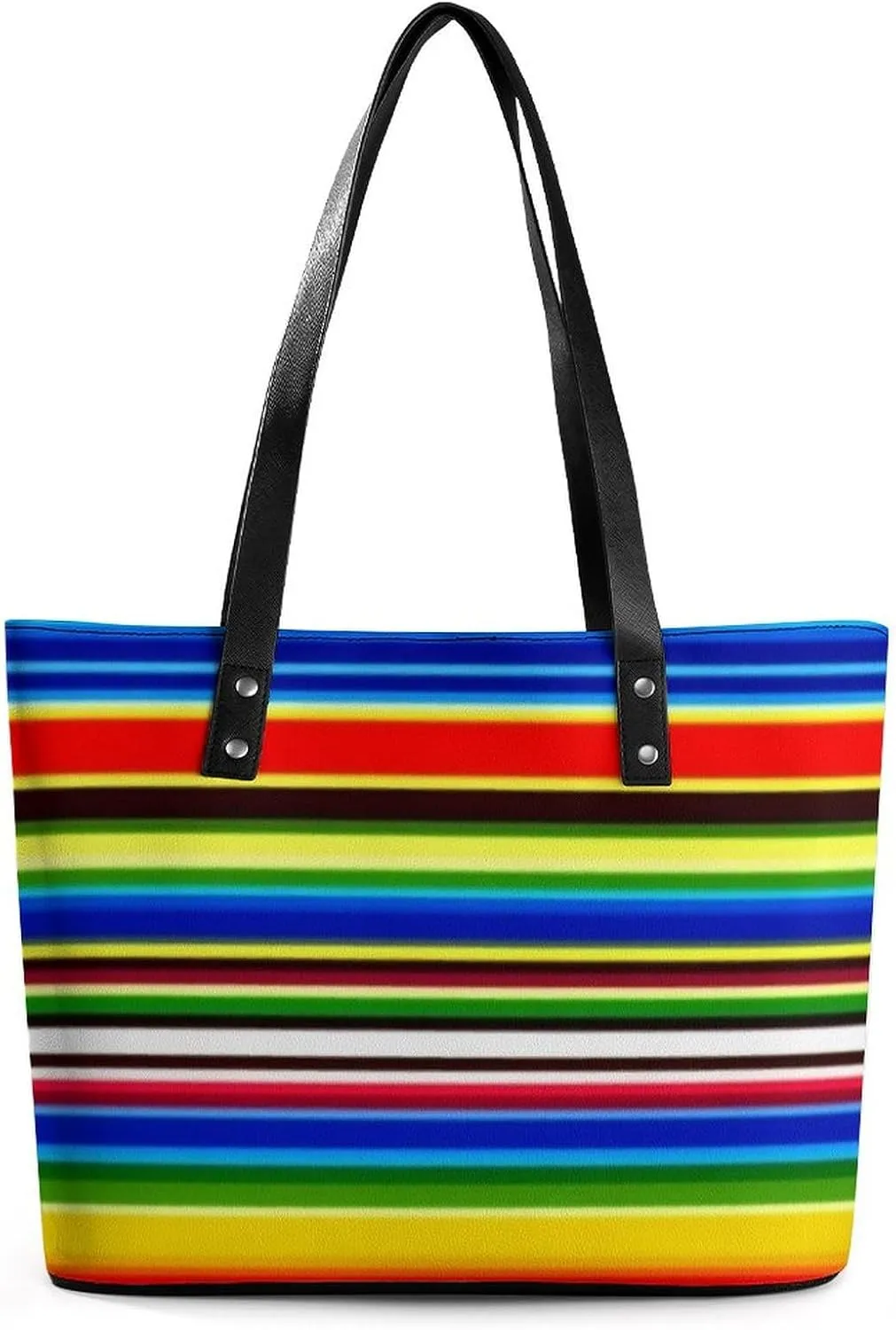 Casual Unsiex Tote Bag, Men and Women Lightweight Handbag with Compartment for Business, Travel
