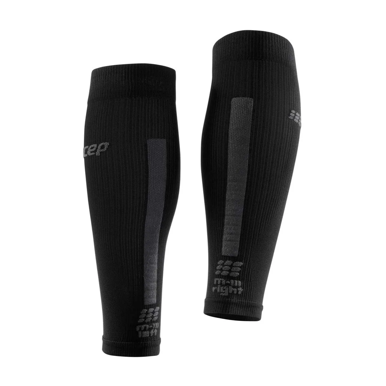 CEP The Run Calf Sleeves 3.0, Black/Dark Grey, Men, V