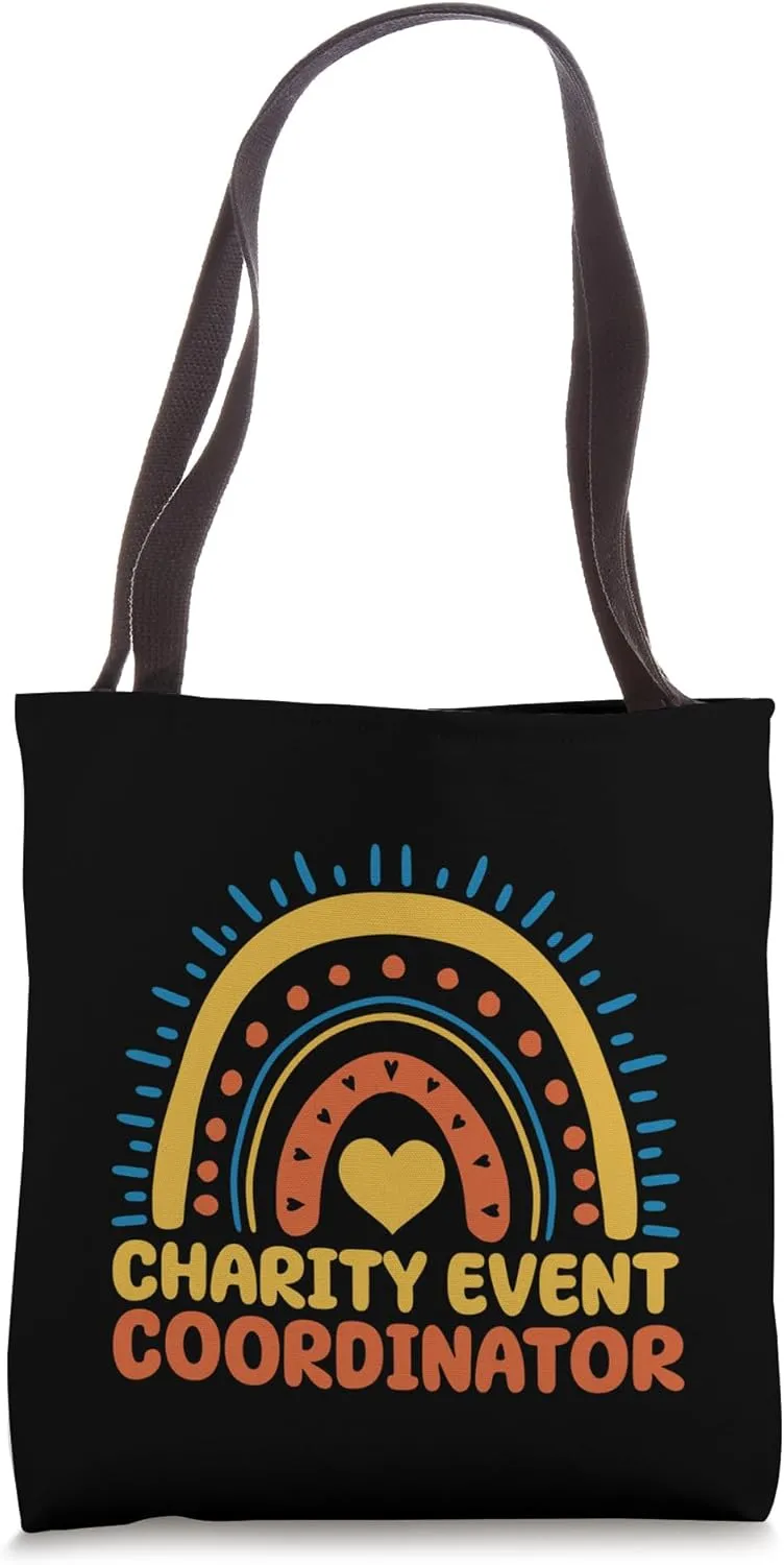 Charity Event Coordinator Boho Rainbow Wear Tote Bag