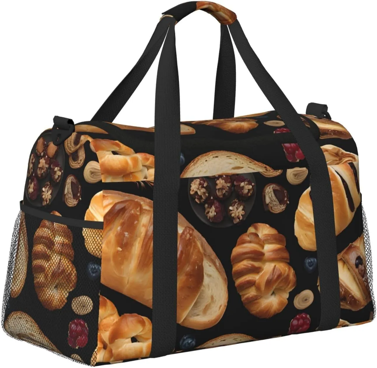Cheese Sandwiches Durable Portable Crossbody Travel Bag, A Good Companion For Long-Distance Travel