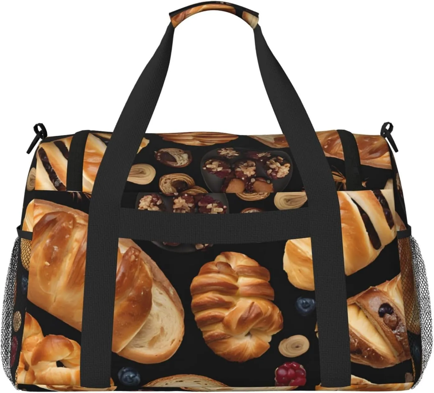 Cheese Sandwiches Durable Portable Crossbody Travel Bag, A Good Companion For Long-Distance Travel