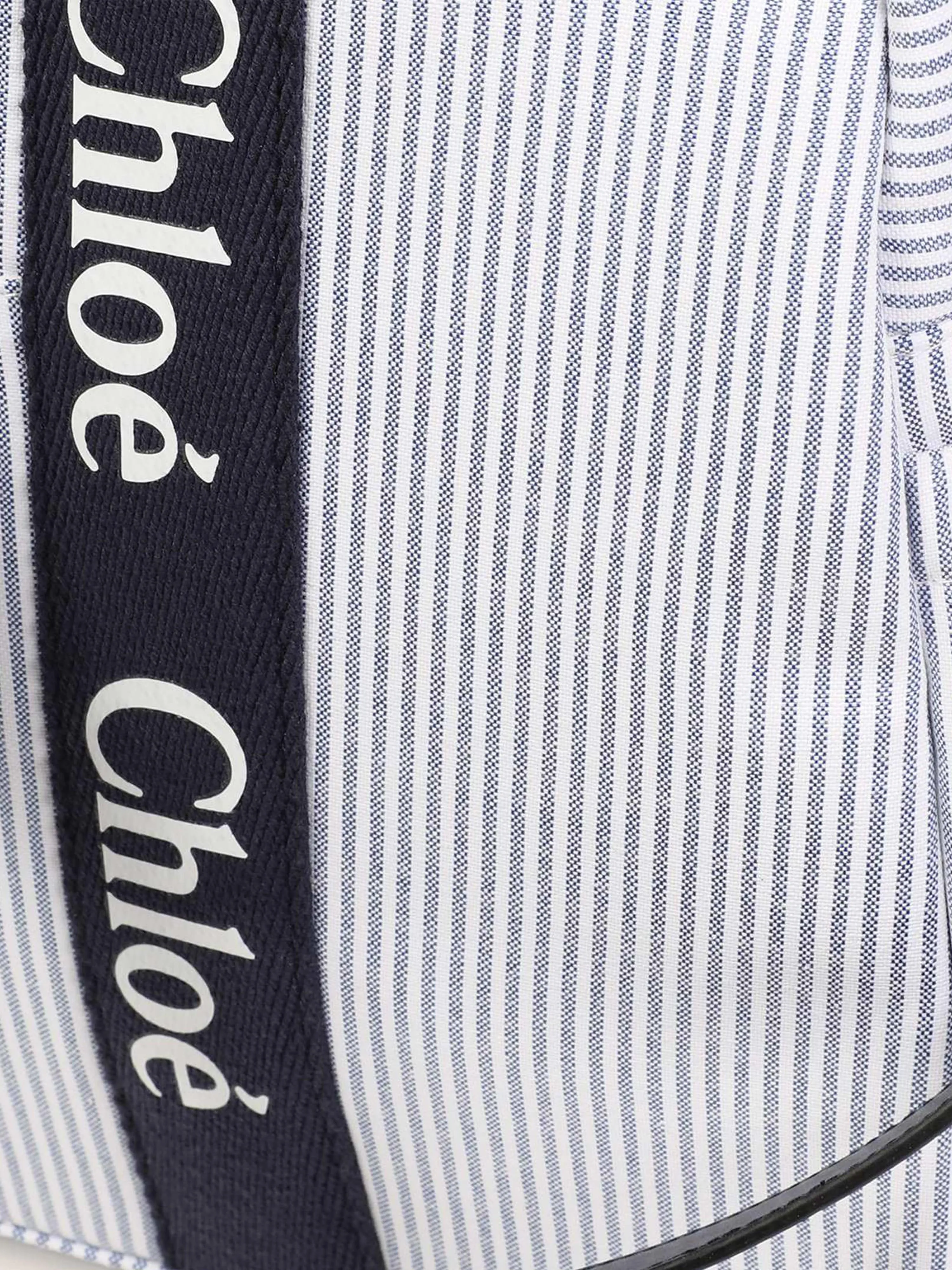 Chloé Baby Striped Changing Bag in Navy (41cm)
