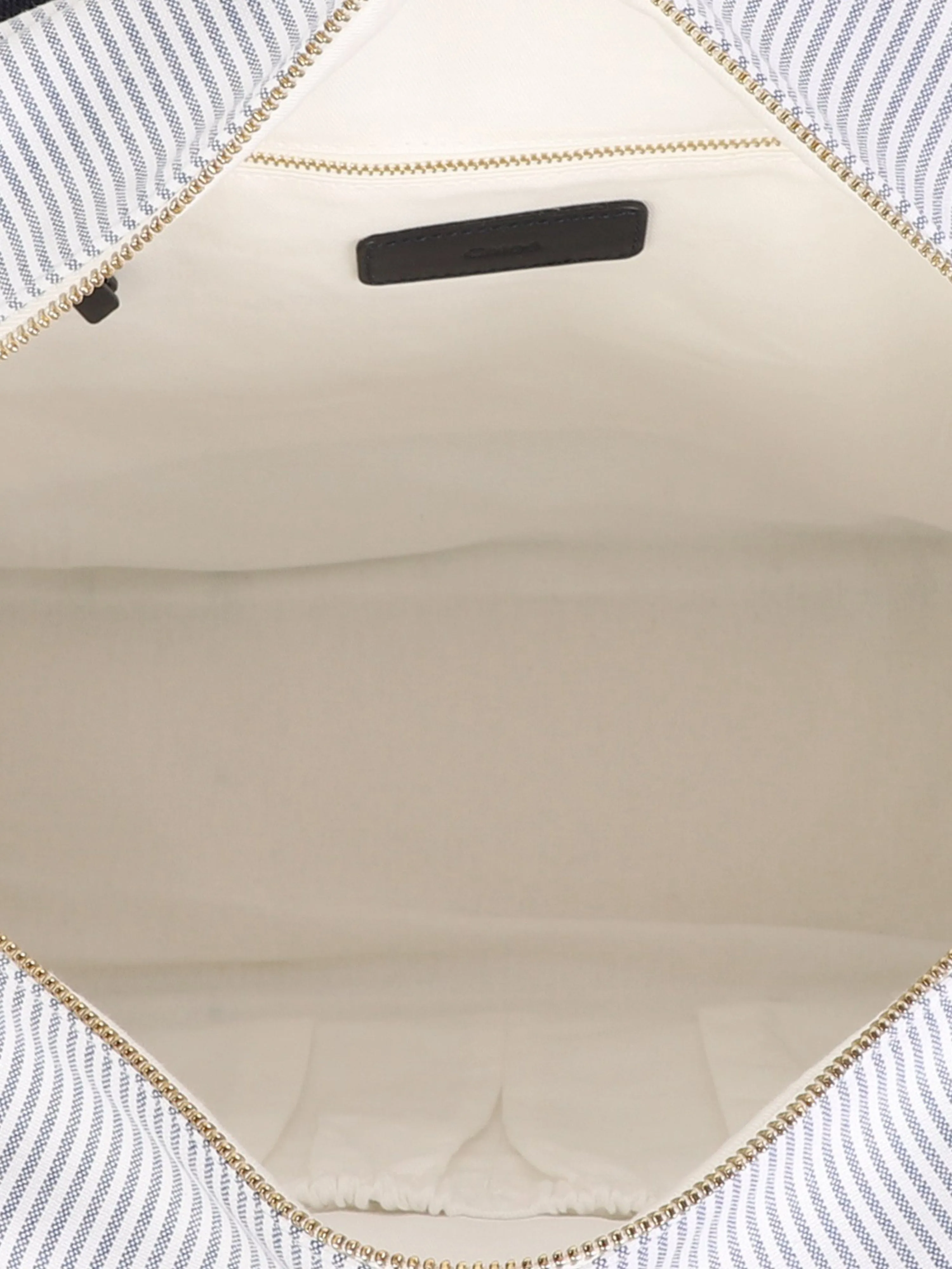 Chloé Baby Striped Changing Bag in Navy (41cm)