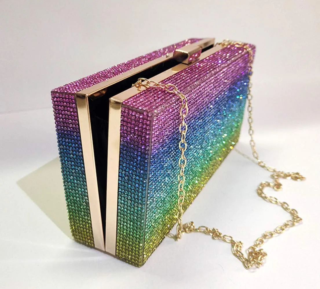 Classic Dollar Style Evening Bags With Diamond Shoulder Bag Wallet Clutch