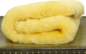 CleanSheep Large Sheepskin with Natural Fleece Intact for Decorative, Utility, or Leathercraft, Washable, Equestrian, Liner Cushion, Play Lamby
