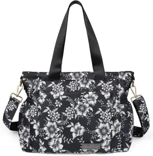 CLOUDMUSIC Crossbody Bags Shoulder Tote Handbag Nylon With Straps Waterproof Multi Bottle Pockets For Women Trendy
