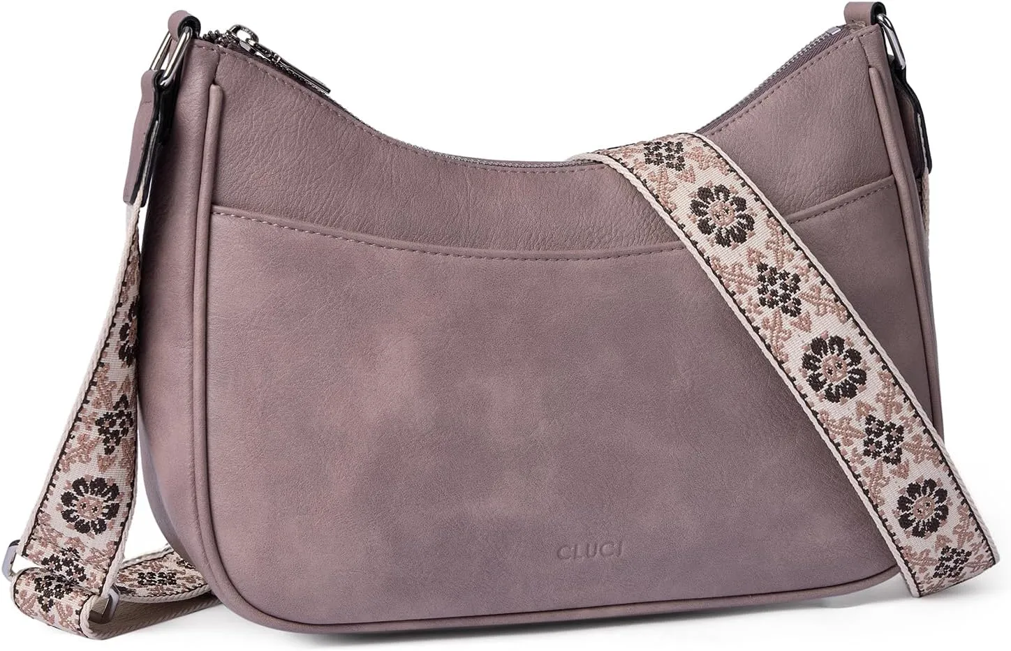 CLUCI Crossbody Bags for Women, Vegan Leather Shoulder Handbags, Purses for Women with Adjustable Wide Strap