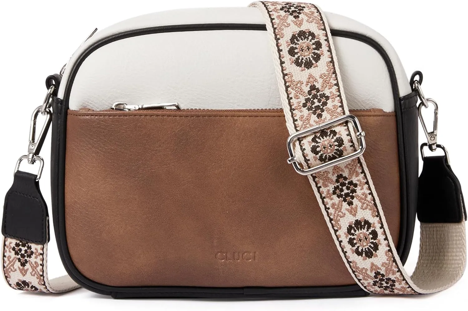 CLUCI Crossbody Bags for Women, Vegan Leather Shoulder Handbags，Purses for Women with Adjustable Wide Strap