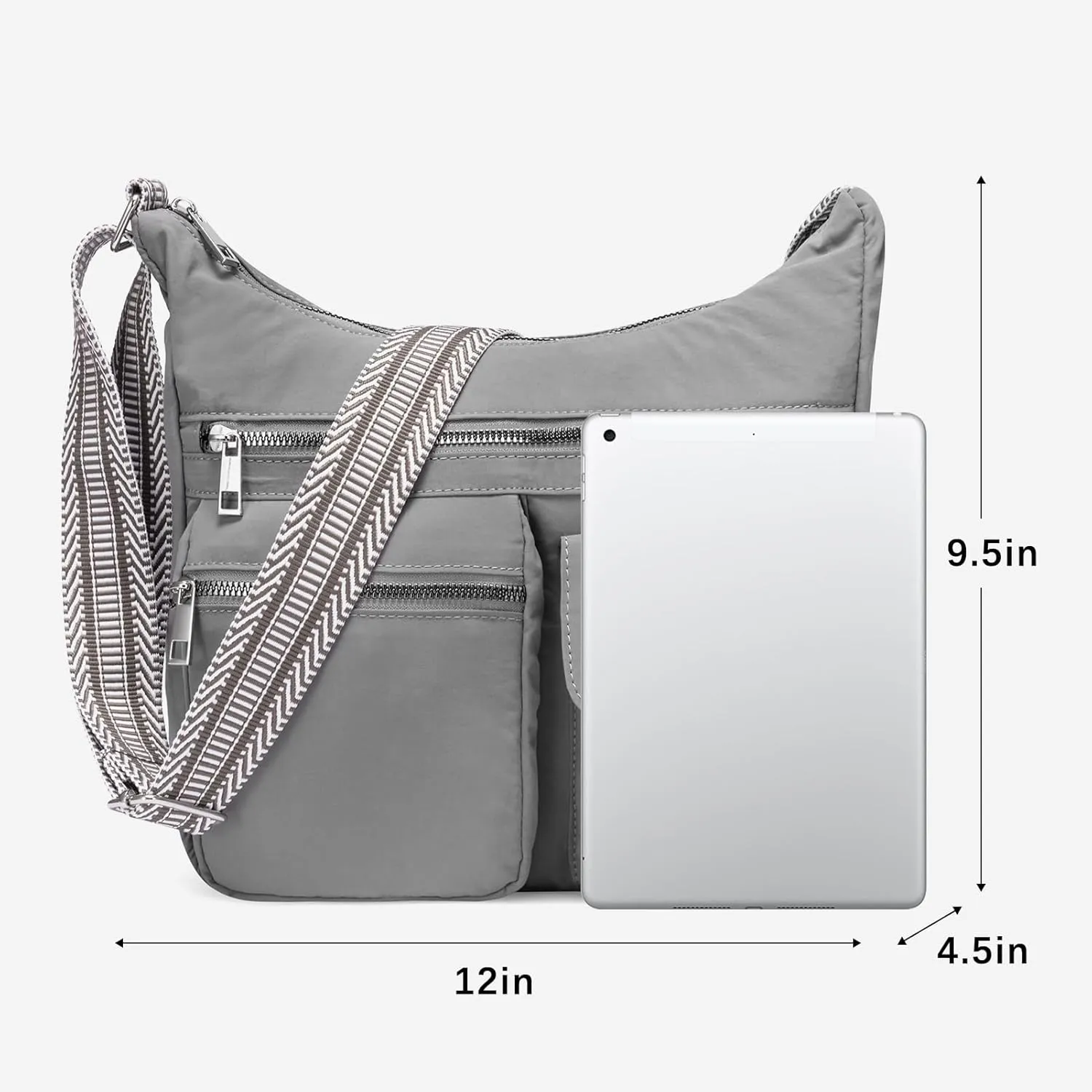 CLUCI Travel Purses for Women, Waterproof Nylon Crossbody Bags for Woman Trendy, Anti Theft Shoulder Bag for Ladies