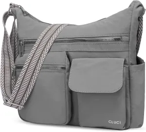 CLUCI Travel Purses for Women, Waterproof Nylon Crossbody Bags for Woman Trendy, Anti Theft Shoulder Bag for Ladies