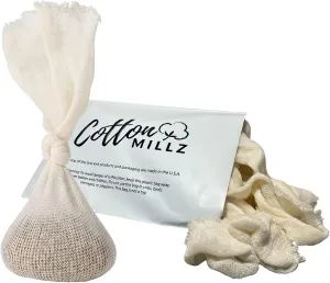CM 11" Hops and Grain Muslin Steeping Bag - Beer Brewing Bags (Pack of 100) - Microbrew, Homebrew Filtering Accessories