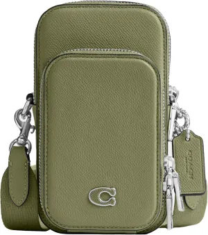 Coach Men's Phone Crossbody Bag in Crossgrain Leather