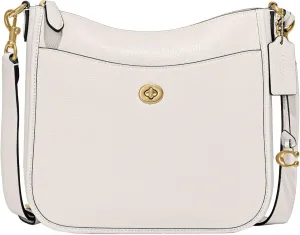 Coach Women's Polished Pebble Leather Chaise Crossbody
