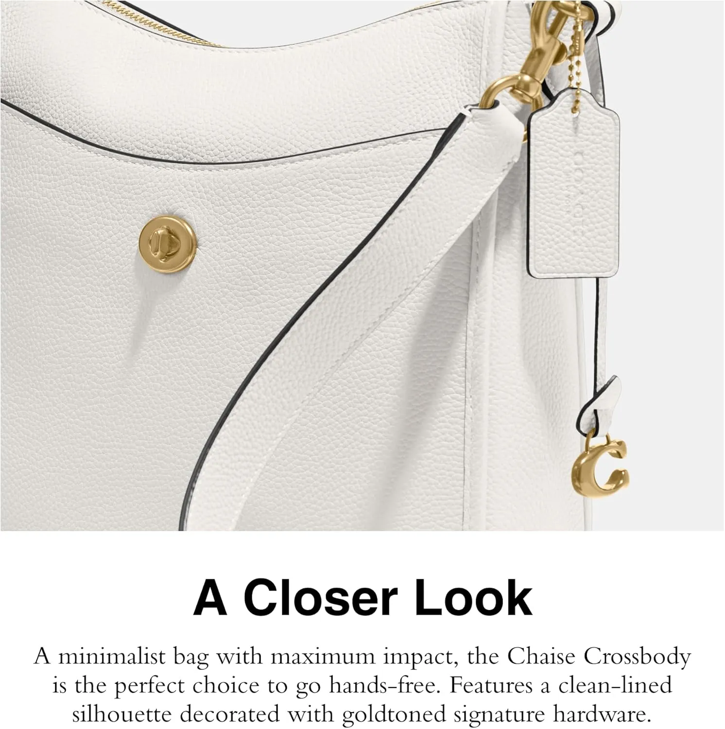 Coach Women's Polished Pebble Leather Chaise Crossbody