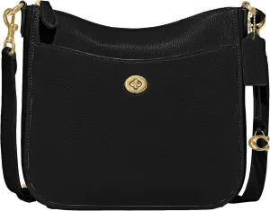 Coach Women's Polished Pebble Leather Chaise Crossbody