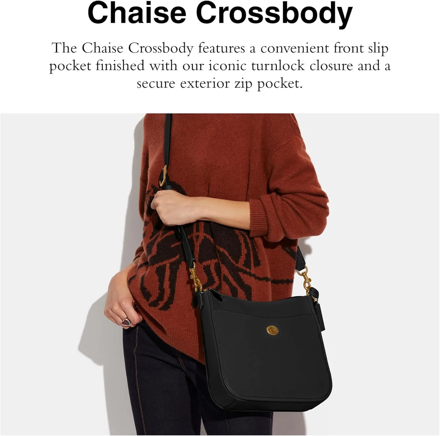 Coach Women's Polished Pebble Leather Chaise Crossbody