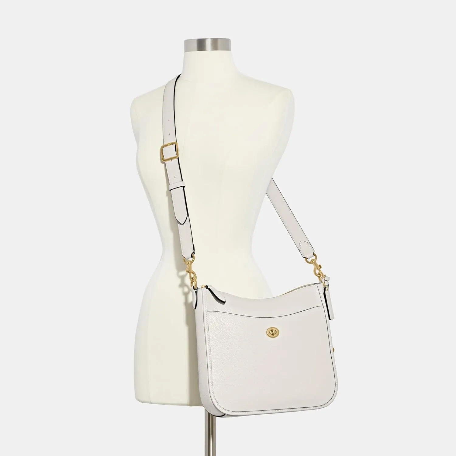 Coach Women's Polished Pebble Leather Chaise Crossbody