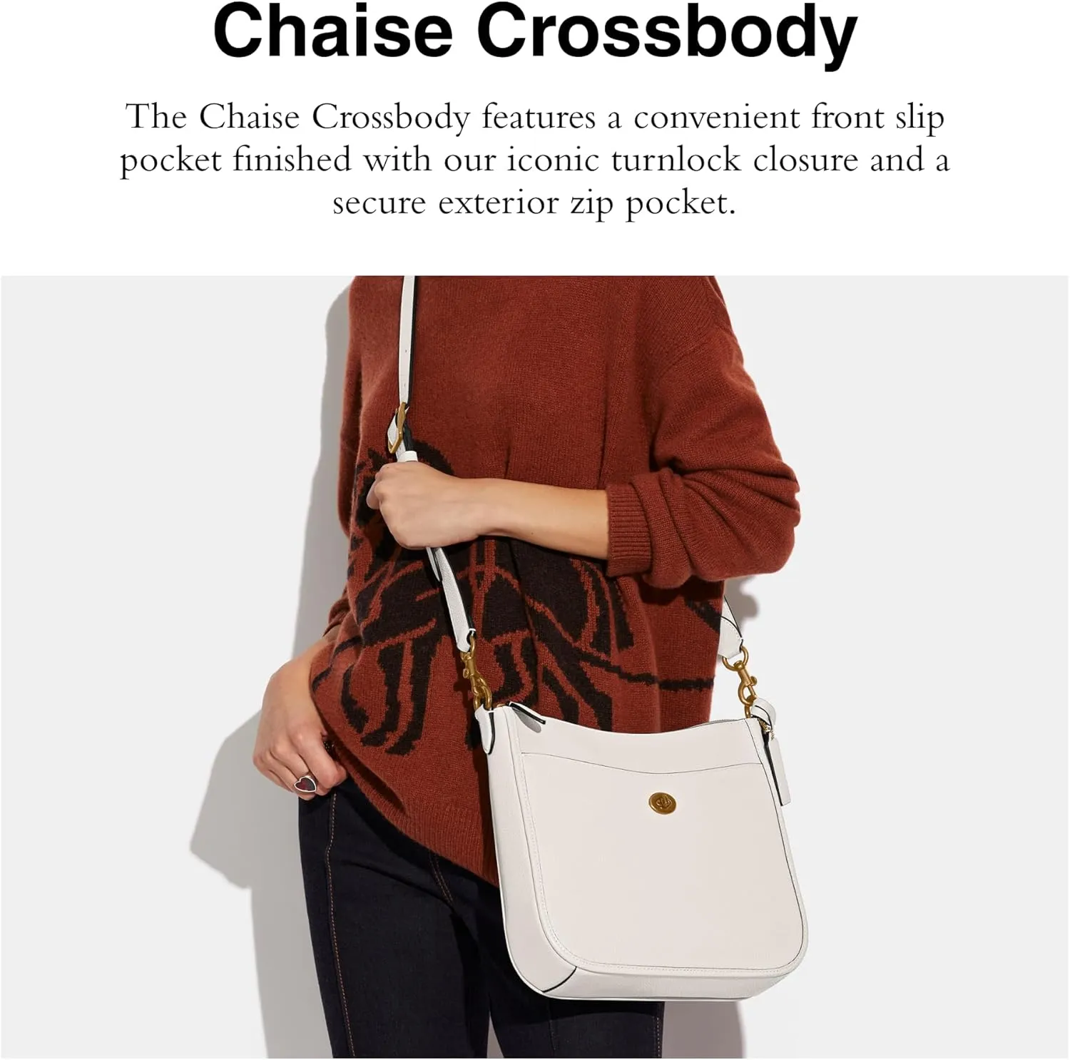Coach Women's Polished Pebble Leather Chaise Crossbody