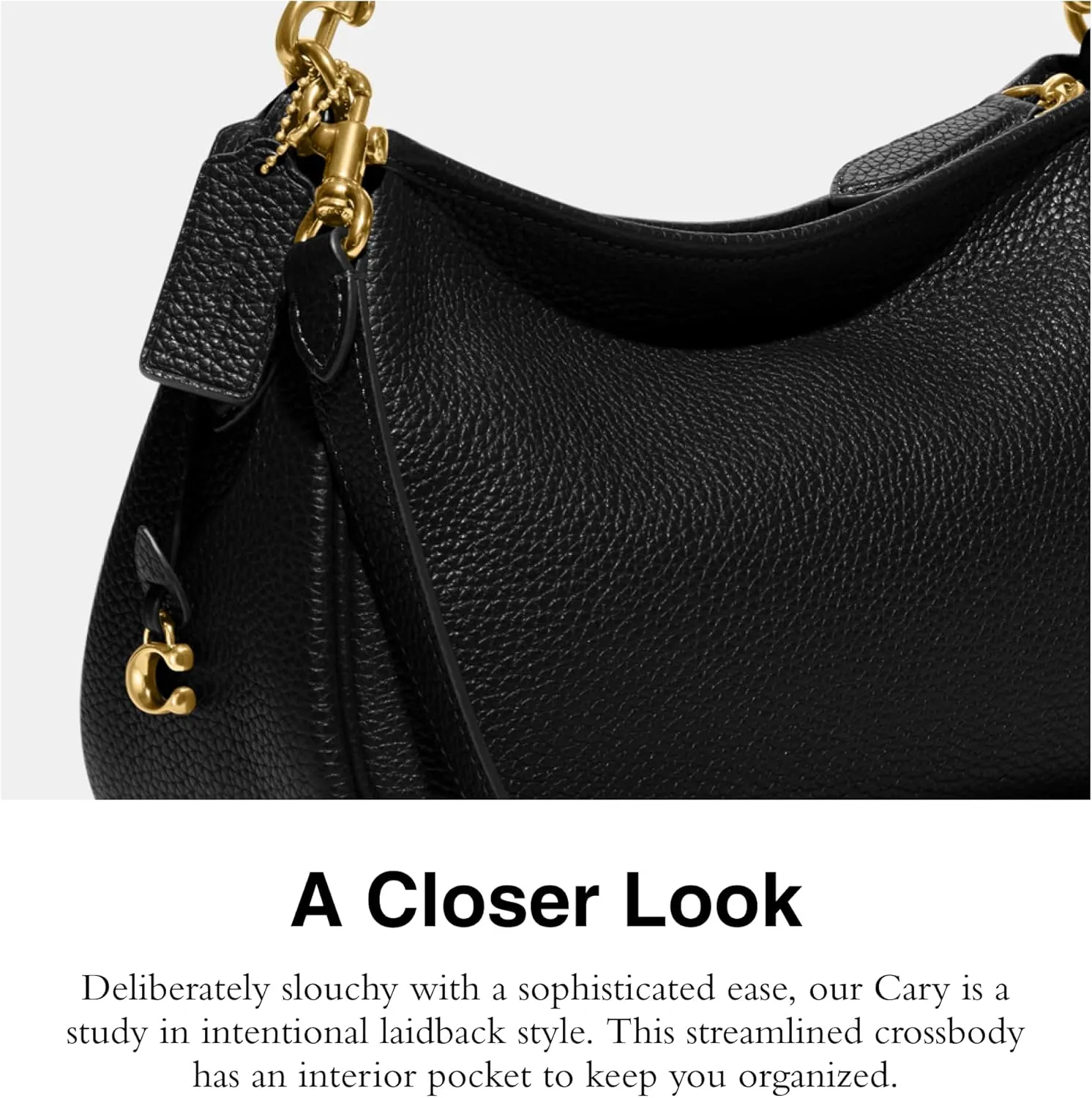 Coach Women's Soft Pebble Leather Cary Crossbody Bag