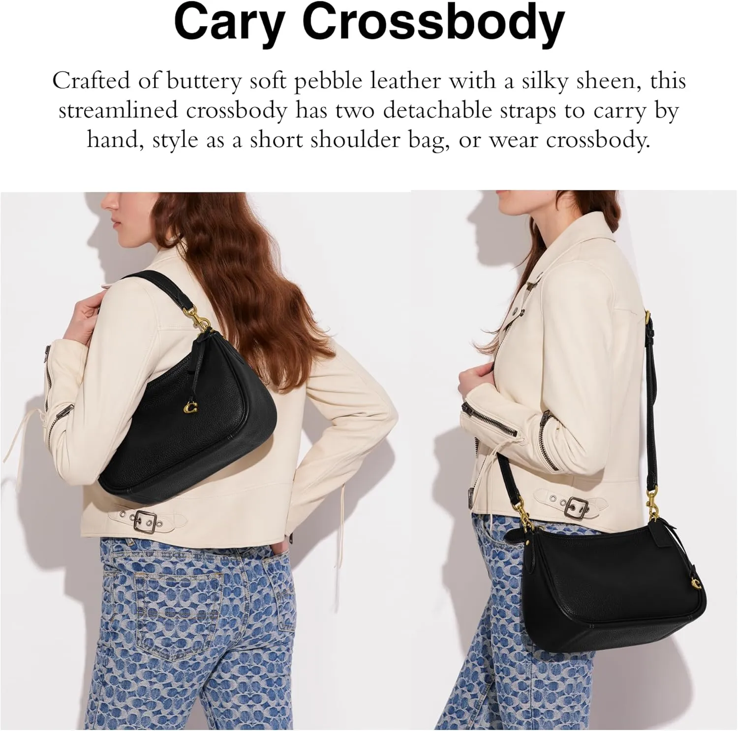 Coach Women's Soft Pebble Leather Cary Crossbody Bag