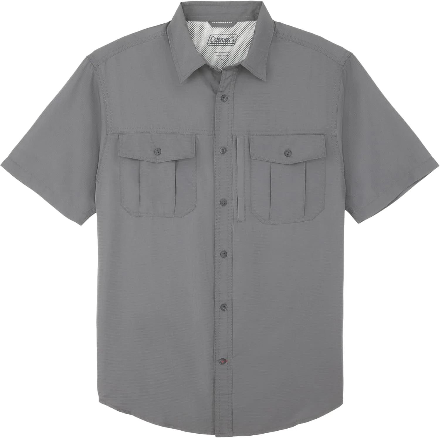 Coleman Mens UPF 40  Ultra Lightweight Quick Dry Short Sleeve Guide Shirt Outdoor for Fishing Hiking Camping
