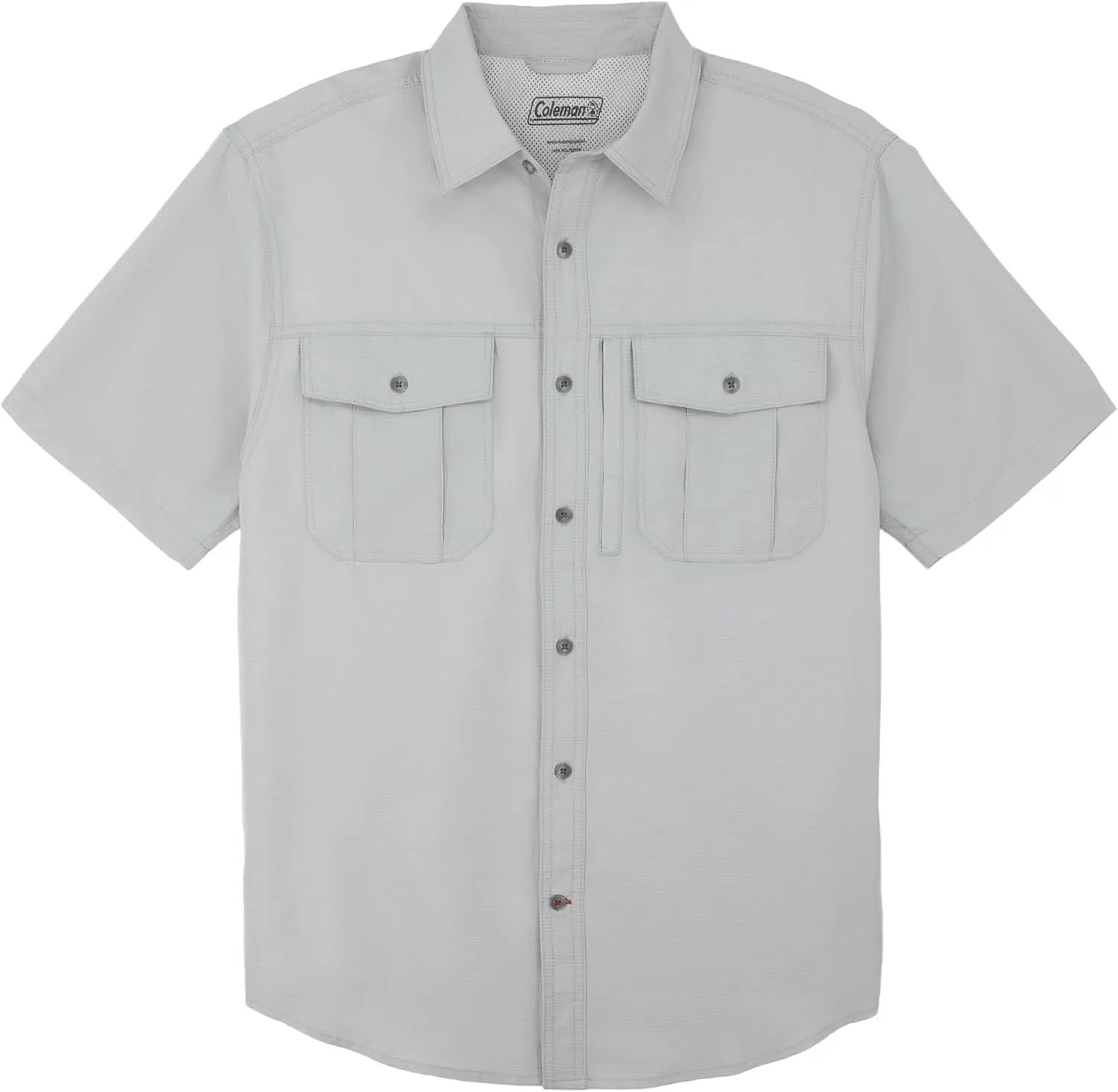 Coleman Mens UPF 40  Ultra Lightweight Quick Dry Short Sleeve Guide Shirt Outdoor for Fishing Hiking Camping