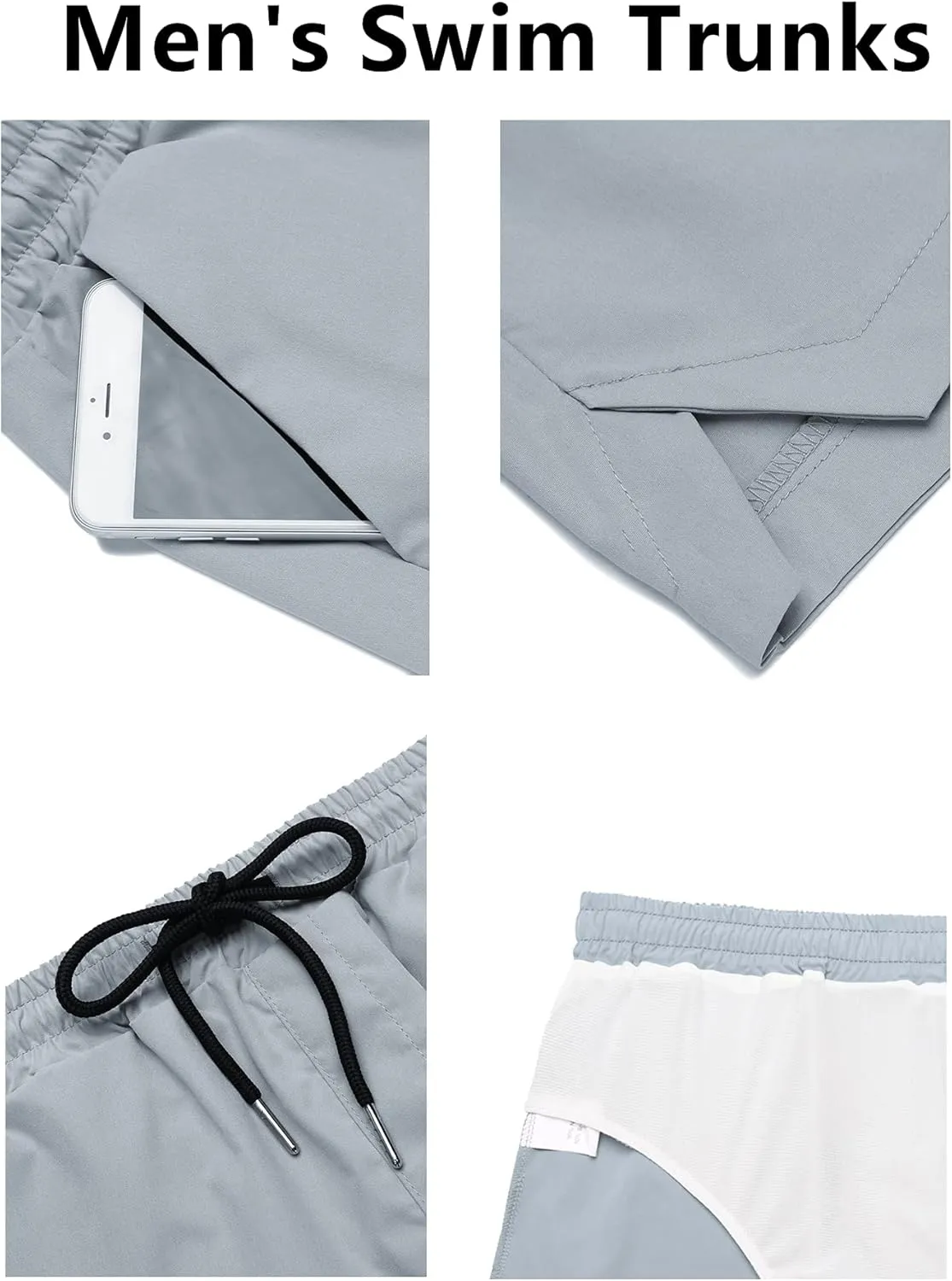 COOFANDY Men's Swim Trunks Quick Dry Board Shorts Swimsuit Swimwear Bathing Suit