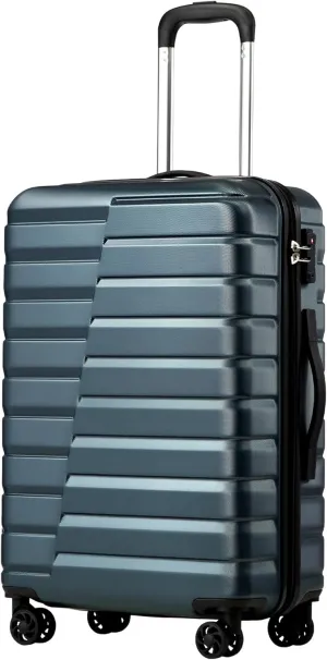 Coolife Luggage Suitcase Carry on Hardside PC ABS Spinner TSA Lock Telescopic Handle