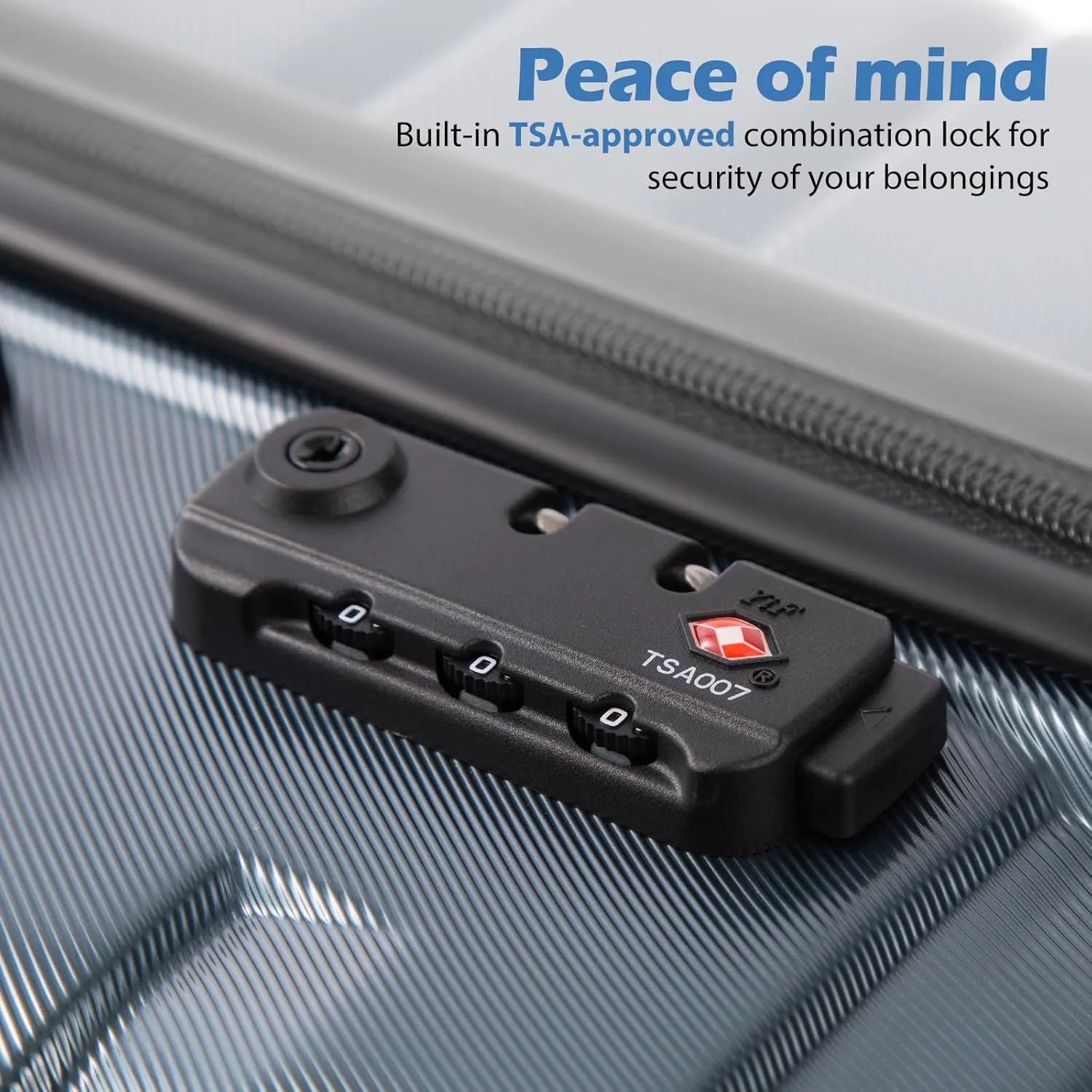 Coolife Luggage Suitcase Carry on Hardside PC ABS Spinner TSA Lock Telescopic Handle