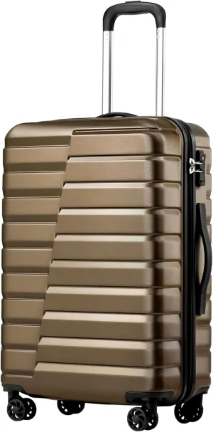 Coolife Luggage Suitcase Carry on Hardside PC ABS Spinner TSA Lock Telescopic Handle