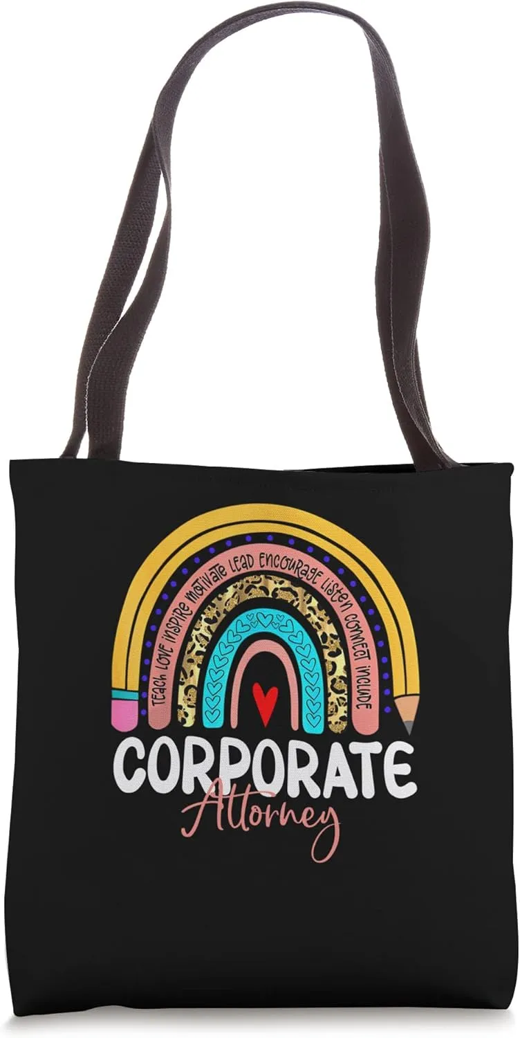 Corporate Attorney Rainbow Leopard Legal Justice legitimate Tote Bag