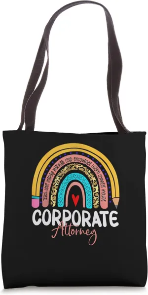 Corporate Attorney Rainbow Leopard Legal Justice legitimate Tote Bag