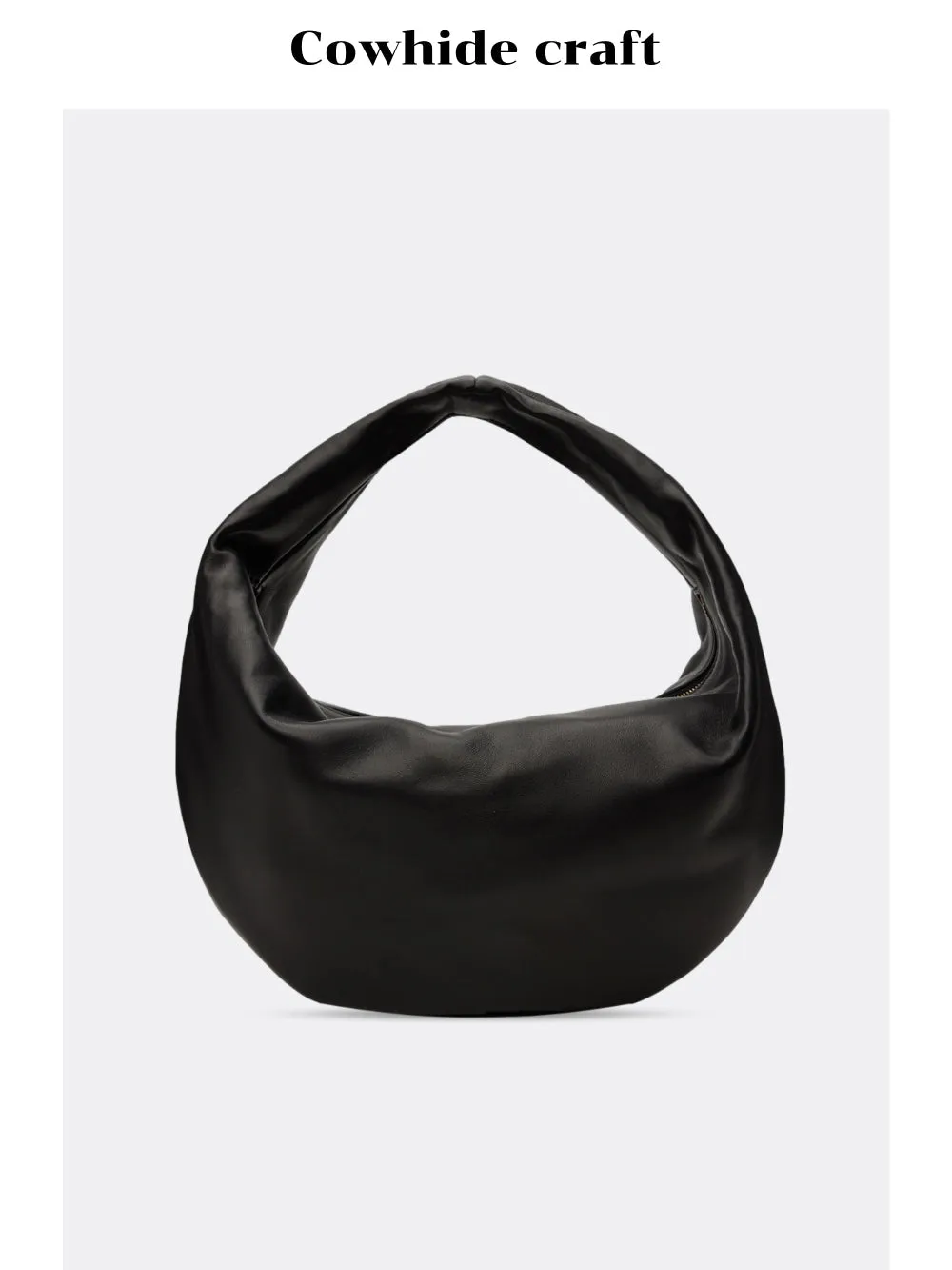 Crescent Leather Handbag