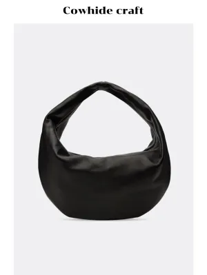 Crescent Leather Handbag
