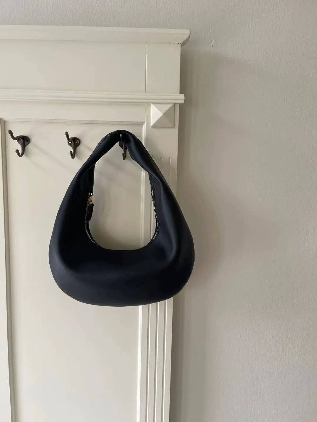 Crescent Leather Handbag