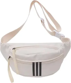 Crossbody Backpack Hip Hop, Sports Crossbody Chest Bag Multi-Functional Casual Nylon Shoulder Bag for Women & Men (White)