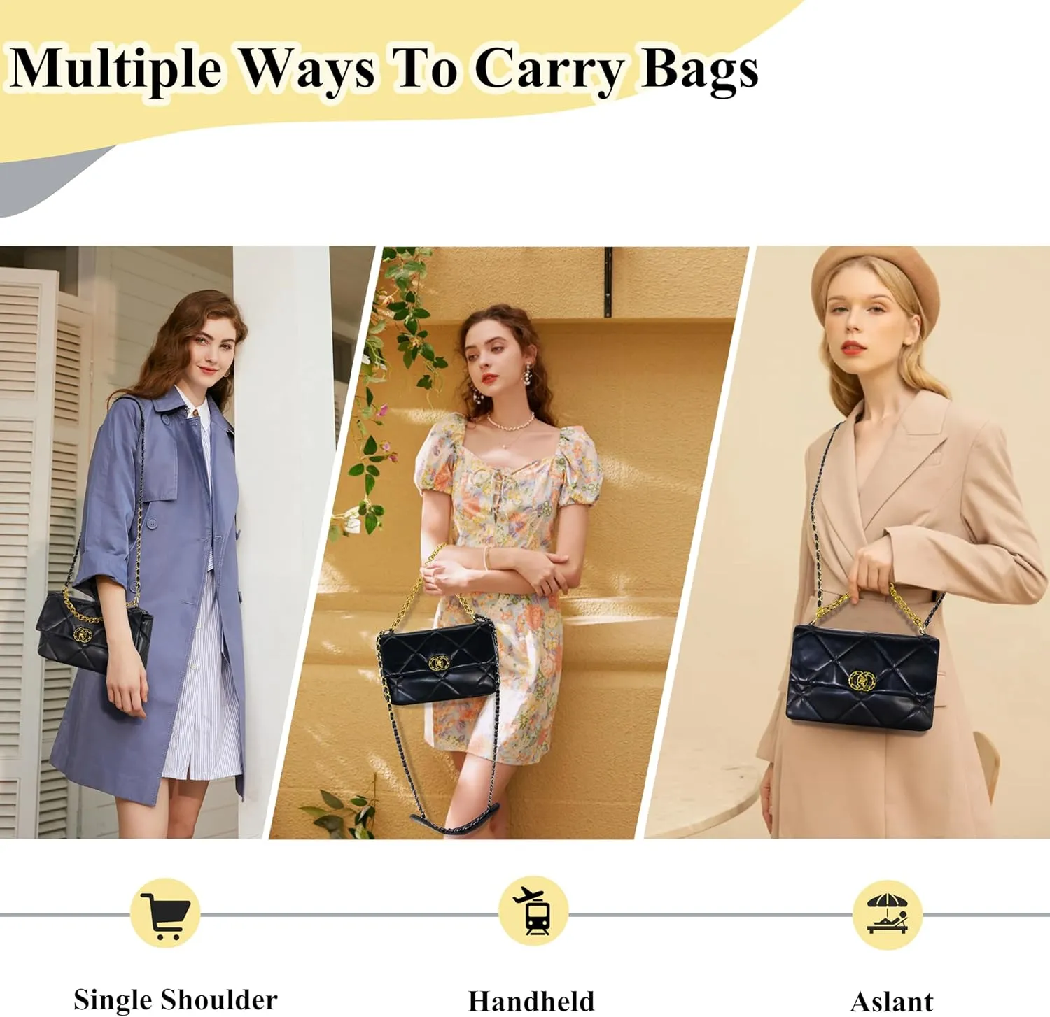 Crossbody Bag for Women Soft PU Leather Handbag Womens Hobo Shoulder bag with Wallet Diamond Plaid