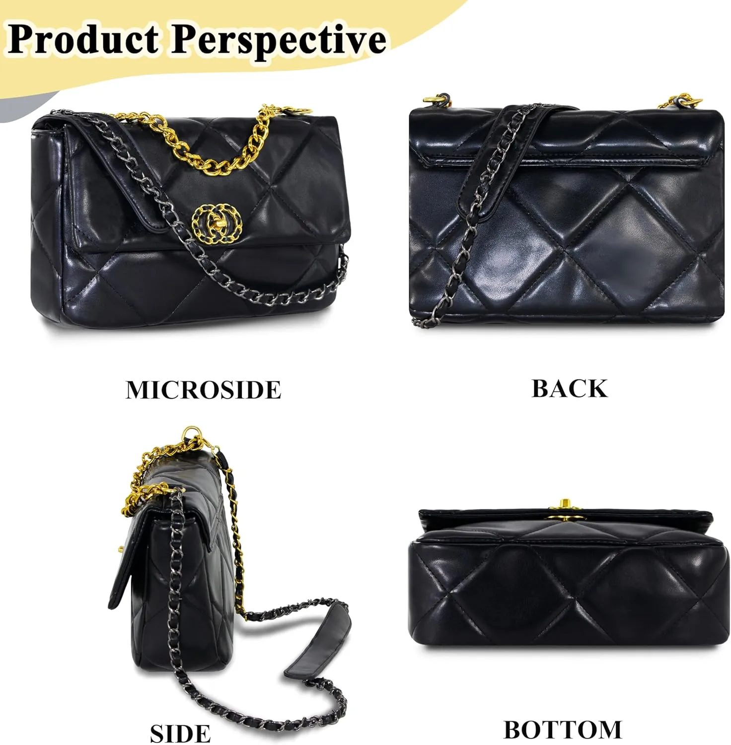 Crossbody Bag for Women Soft PU Leather Handbag Womens Hobo Shoulder bag with Wallet Diamond Plaid