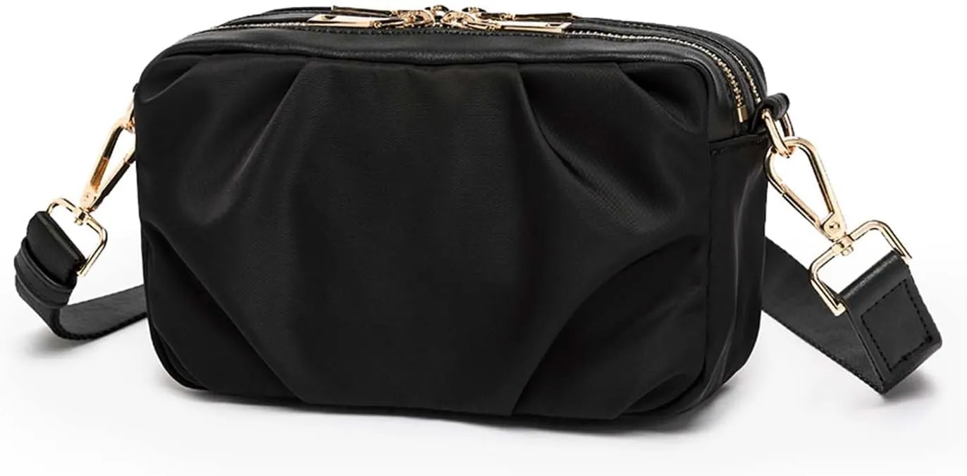 Crossbody Bag Women's Purse with Pockets and Compartments Multi Pocket Nylon Crossbody Purse