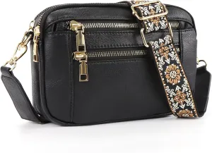 Crossbody Purse for Women Small Crossbody Bags Shoulder Bag Trendy Vegan Leather with Adjustable Shoulder Strap