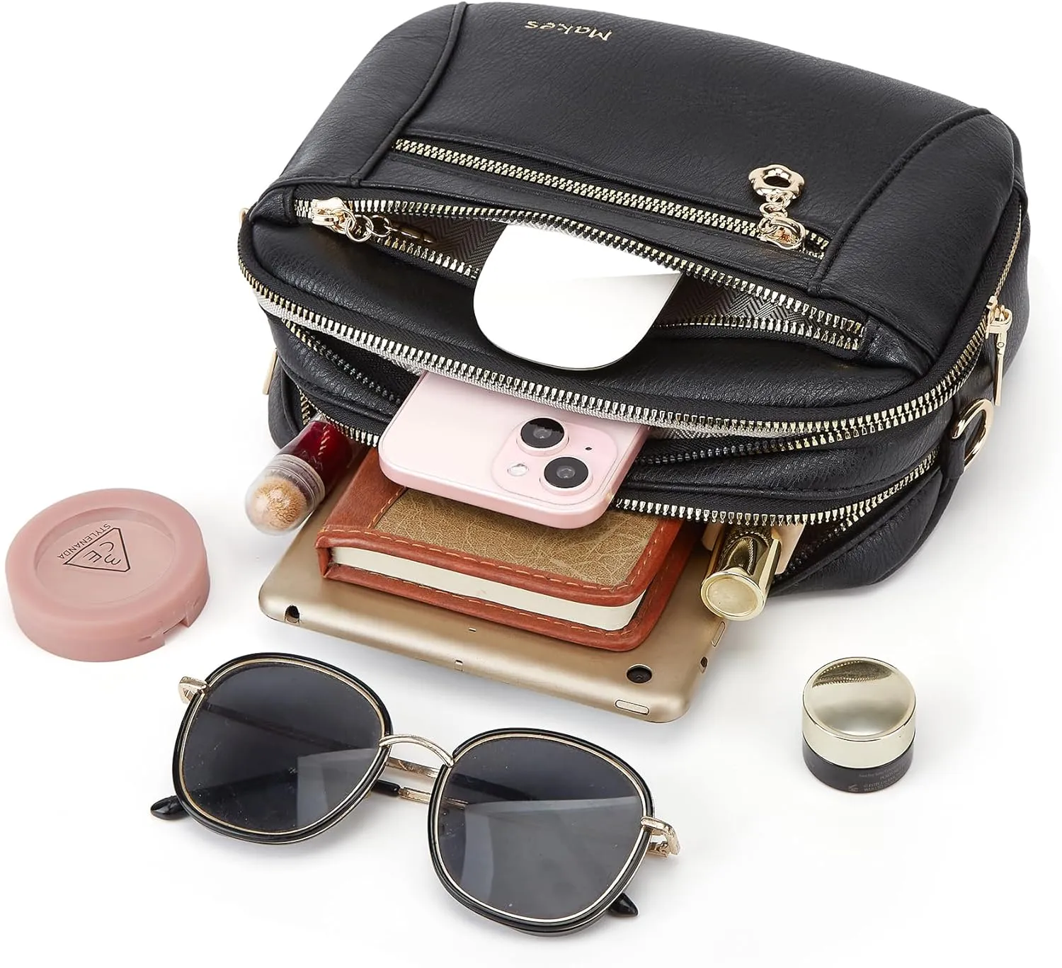 Crossbody Purse for Women Small Crossbody Bags Trendy Vegan Leather with 2 Adjustable Shoulder Straps Mothers Wife Mom Gifts