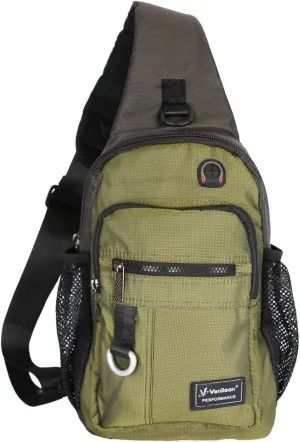 Crossbody Sling Bag Backpack for Men & Women Army Green